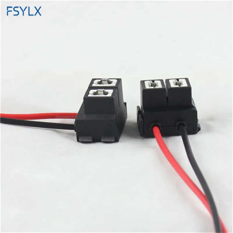 100 PCS LED Car H7 H4 Ceramic socket Extension Wiring Harness LED H7 Headlight fog Lamp bulb holder Ceramics H7 Connector socket