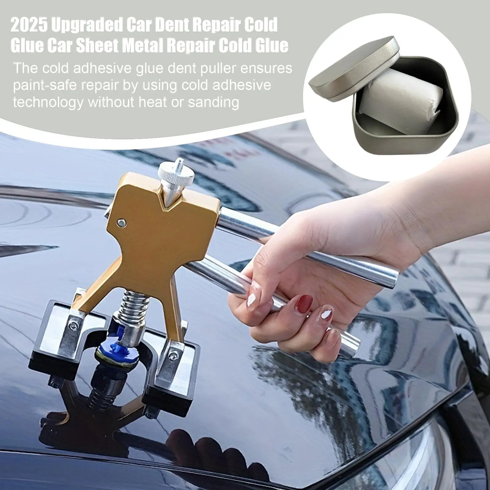 

Car scratch Car Glue Dent Puller Automotive Fix Tool Car Dent Repair Kit For Door Hood Roof Lid From Minor Collision Vehicle
