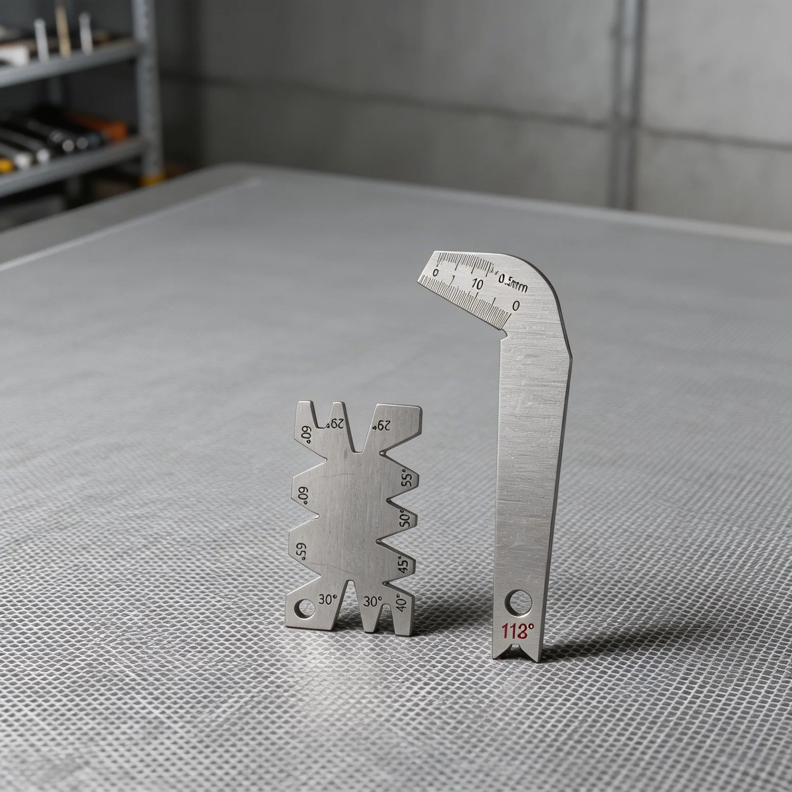 Stainless Steel Drill Bit Angle Gauge Measuring Tool For Precise Multi-Angle Measurement 0-20mm In Workshop