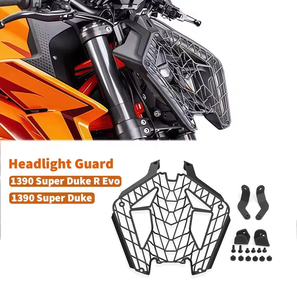 

For 1390 Super Duke R Evo SuperDuke 1390 2024+ Head light Grille Guard Headlight Protection Cover Accessories