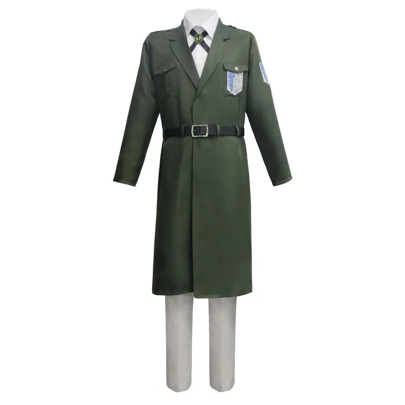 Attack On Titan  Shingeki No Kyojin Scouting Legion Cosplay Costume Soldier Uniform Cape Shirt & Props Unisex Role Play Outfits