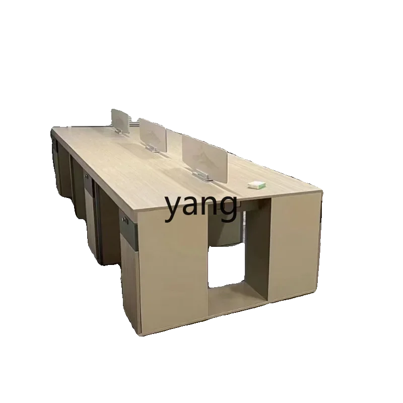 LMM simple modern office desk screen baffle desk and chair combination