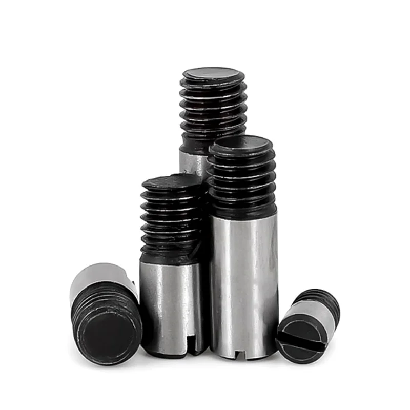 1-5 pezzi M4 M5 M6 M8 M10-M20 45 #   Albero del rotolo di posizionamento della testa scanalata con perno di centraggio solido con filettatura esterna in acciaio GB878