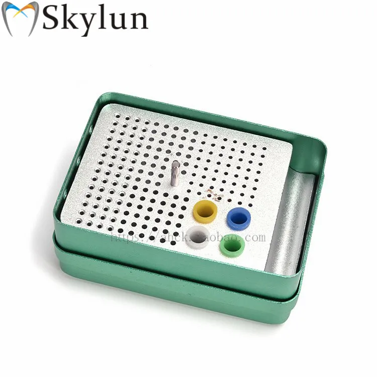SKYLUN Dental Bur Holder For Root canal file gutta percha root socket box disinfection box sterilization Bur holder