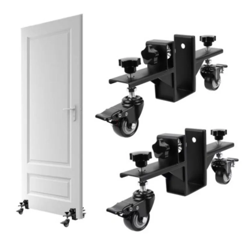 الثقيلة لوحة الباب عربة النقل تركيب الباب دوللي 360 درجة دوران قابل للتعديل الأسطوانة نقل الأسطوانة المساعدة المنزلية