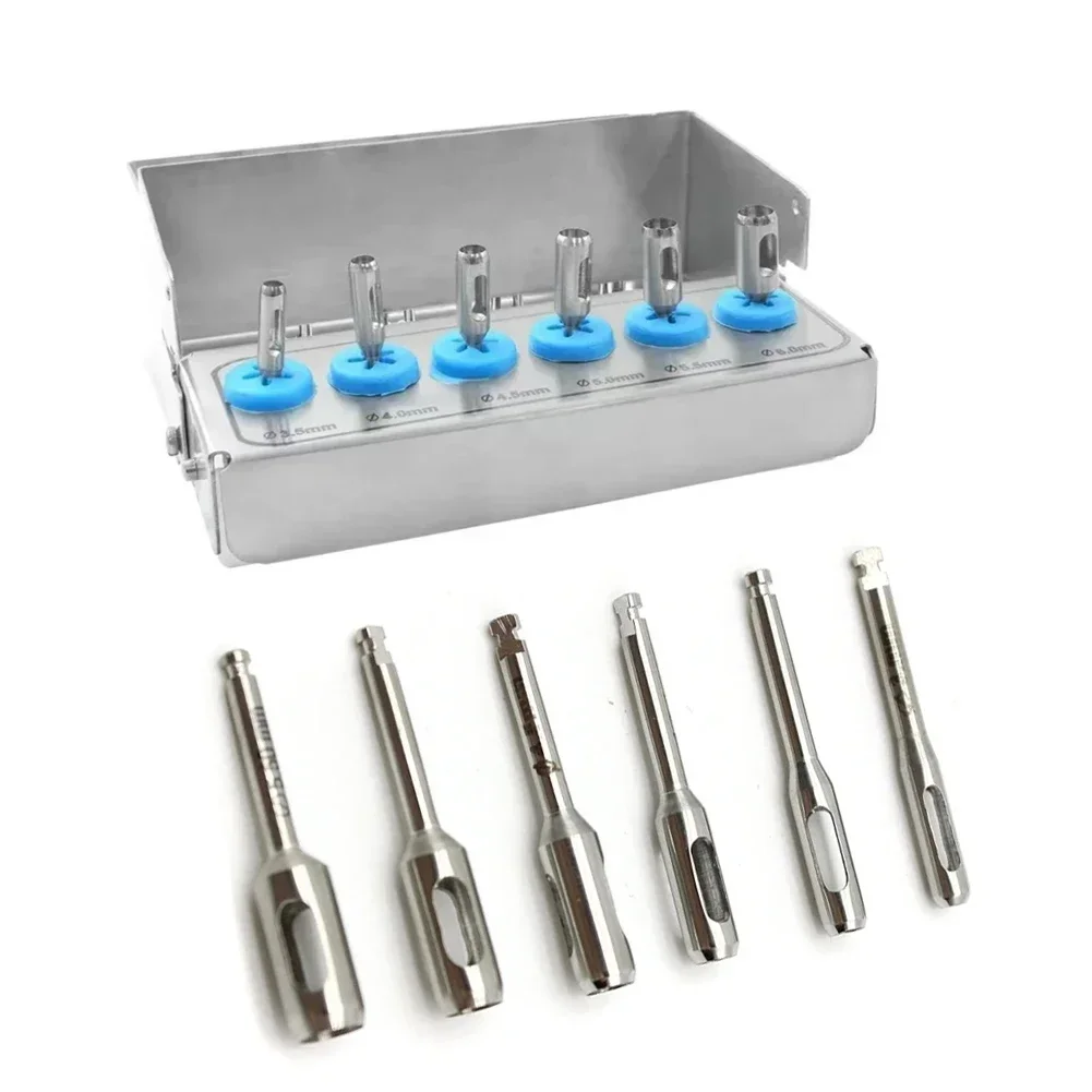 

Multi-sizes Dental Implant Drill Tissue Punch Kit Gingival Trephine Burs Dentist Intraoral Surgical Annular Cutter Guided Drills