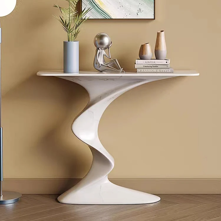 

Creative Design Living Room Furniture Simple Modern Console Table Decoration Porch Desk Solid Wood Hallway Console Table