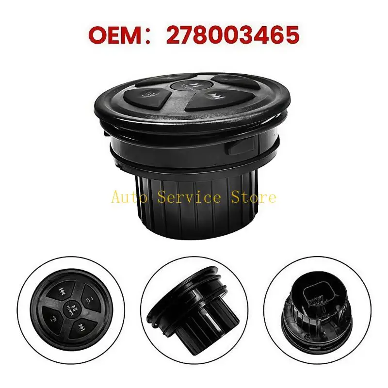 462A Watercraft Sound Control Switches 278003465 Black Marine Music Button Module with Power Track and Volumes Keys for