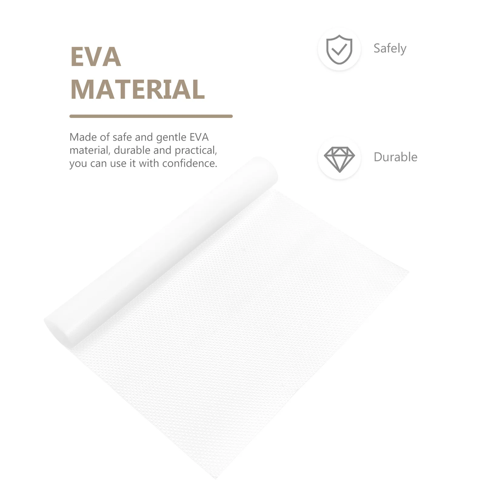 

1 Roll Drawer Mat Eva Anti-Slip Protective Cushion Universal Non-Adhesive Dustproof Kitchen Cabinet Shelf Liner