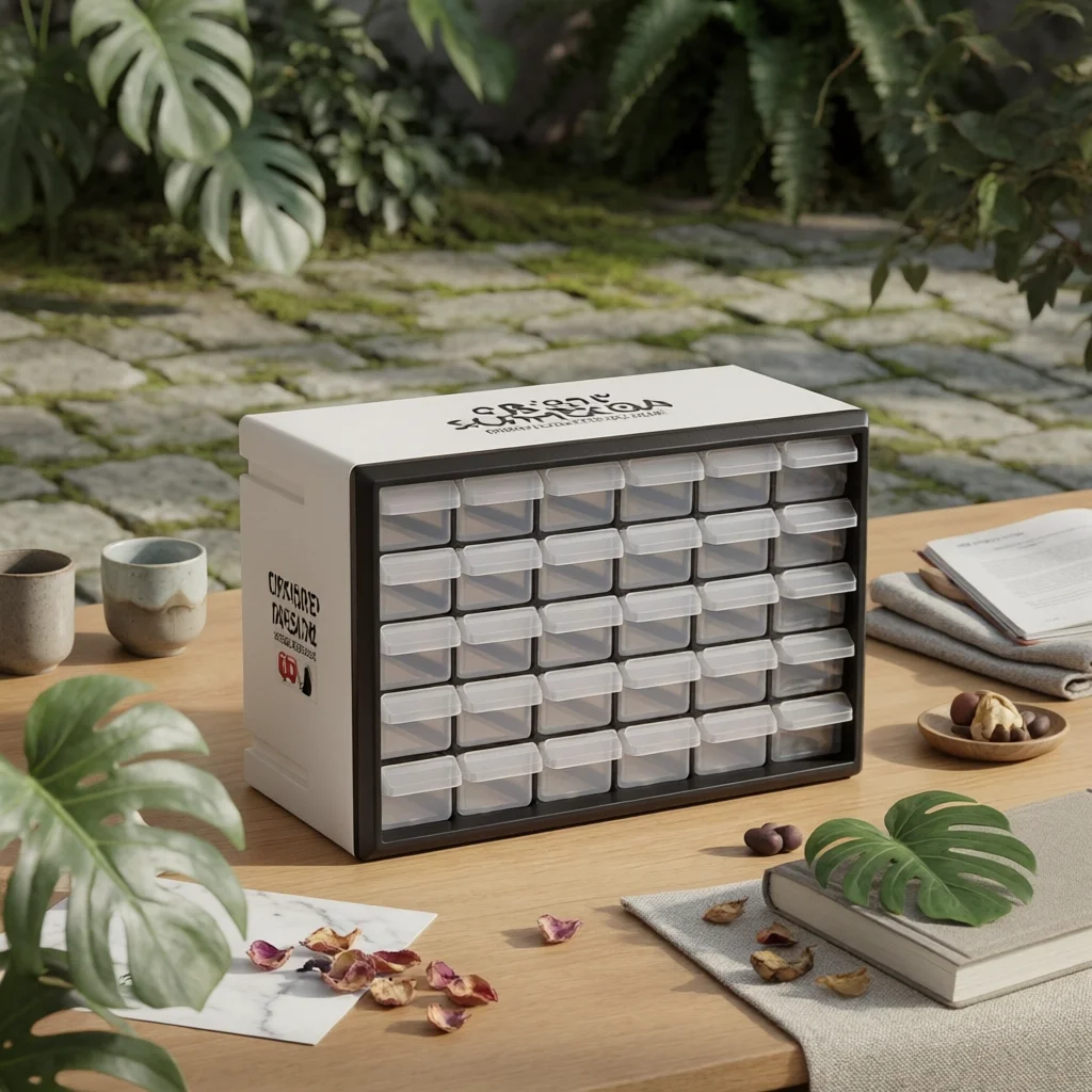 Household Modular Drawer Storage System Stackable Small Parts Cabinet Pull-out Organizer for Hobby Desk