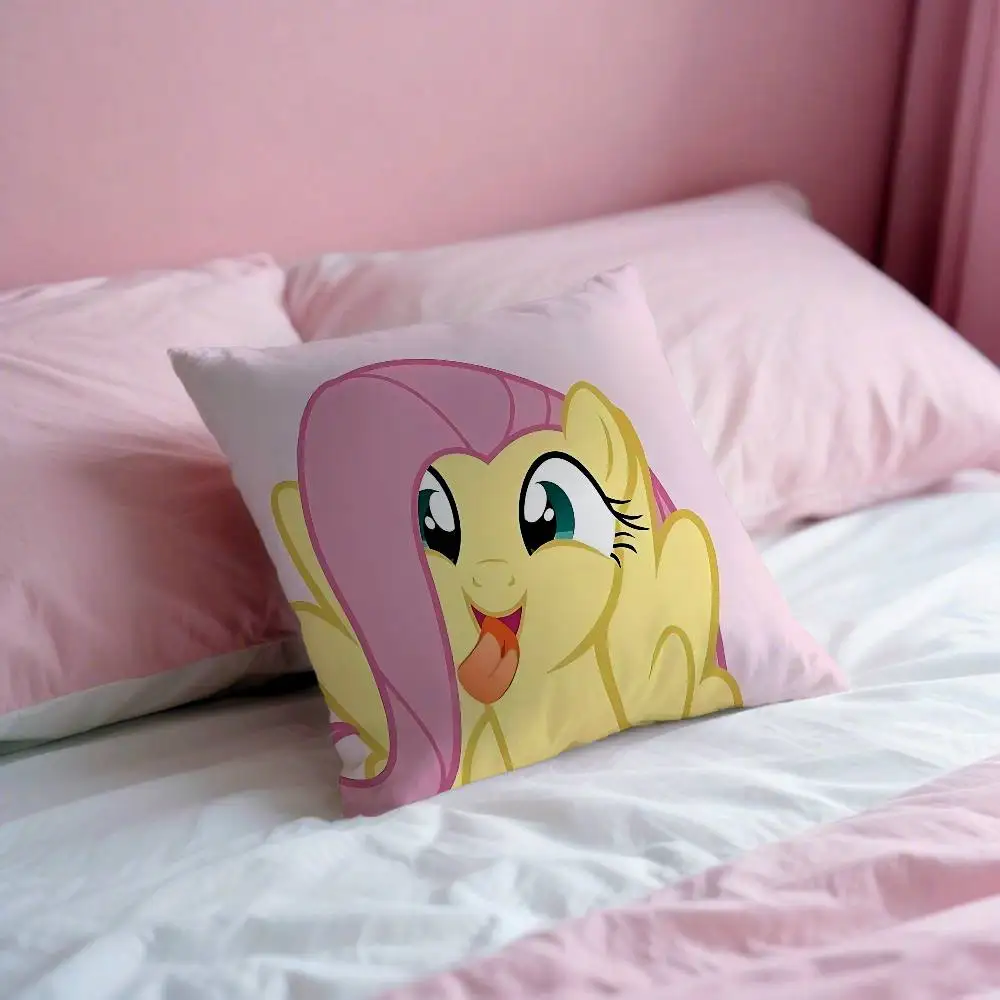 Cute Anime-M-my-little-ponyS Kawaii Throw Pillow Covers Pattern Cushion Cover Suitable For Sofa Bedroom Car Pillow Cover