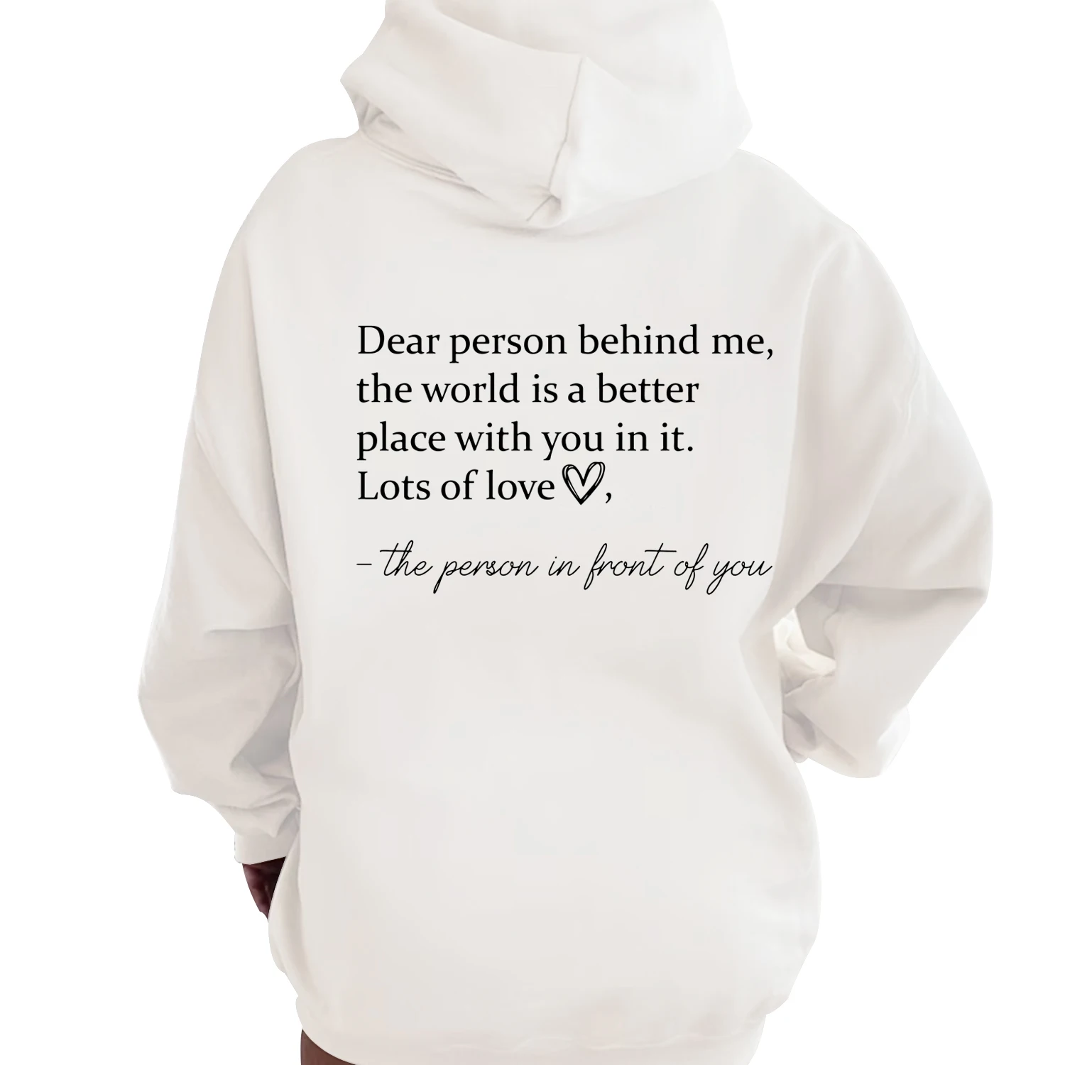 Dear Person Behind Me Sweathirts for Women Men Person Behind Me Shirt Be Kind Shirts Long Sleeves Graphic Sweatshirt Hoodies