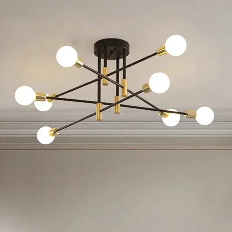 

Modern Pendant Lamp For Living Dining Room Bedroom Multihead Chandelier E27 Lighting Fixture Luster Vintage indooor Hanging lamp