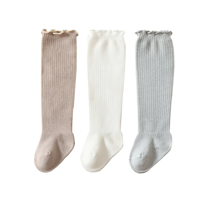 Baby Over The Knee Socks Breathable Feet High Tube Loose Spring and Autumn Socks Pure Cotton Men and Women Newborn Baby Socks