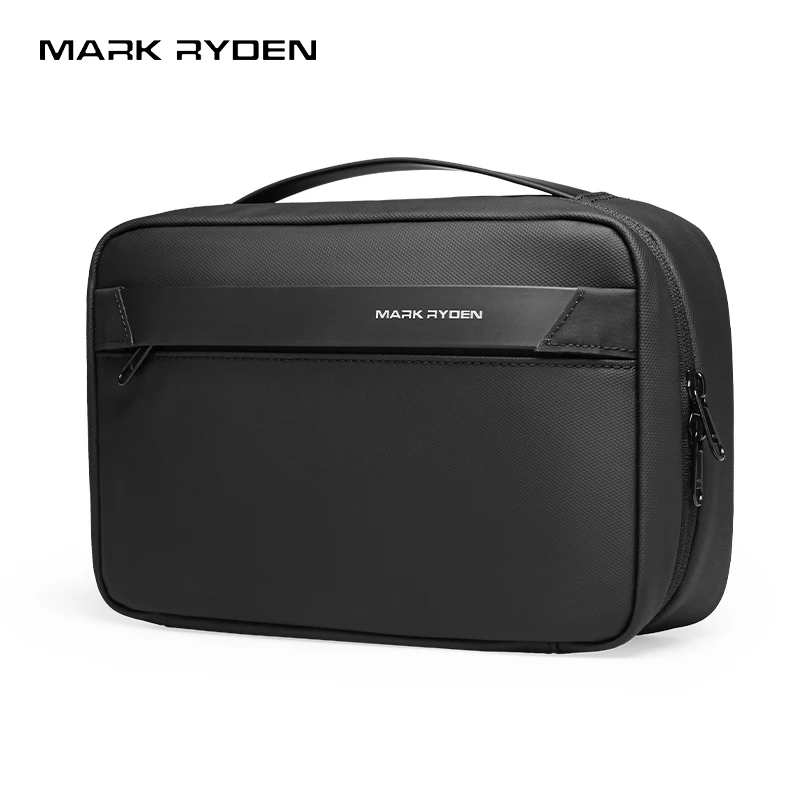 MARK RYDEN Water-Repellent Toiletry Bag, with Partition Storage, YKK Zippers & Hidden Hook