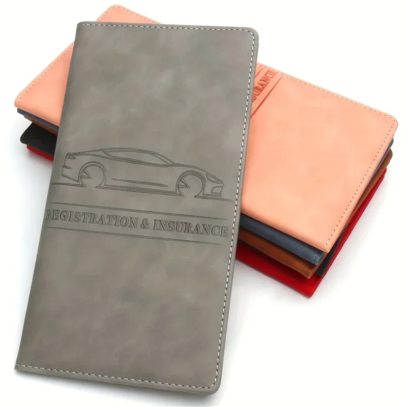 

Large Capacity Driver License Cover Functional Registration Insurance Card Holder Vehicle Truck Glove Box Car Organizer