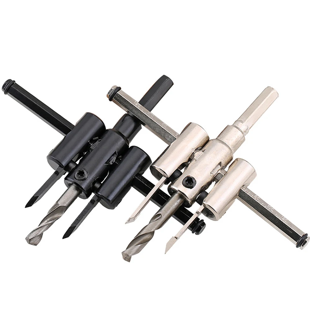 

Adjustable Hole Saws Aircraft Type Hole Opener Audio Tapper Woodworker Hole-Digger Spot Lamp and Intergrated Ceiling HoleSaw DIY