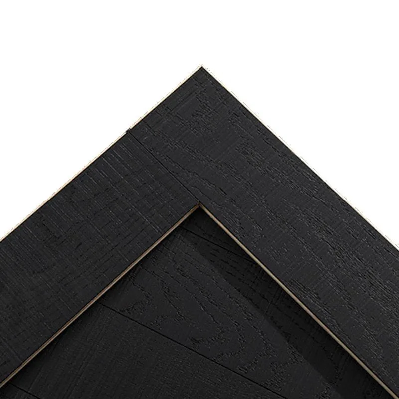 

Black serrated wood floor, wabi-sabi wind, serrated herringbone spelling, medium antique retro serrated herringbone spelling