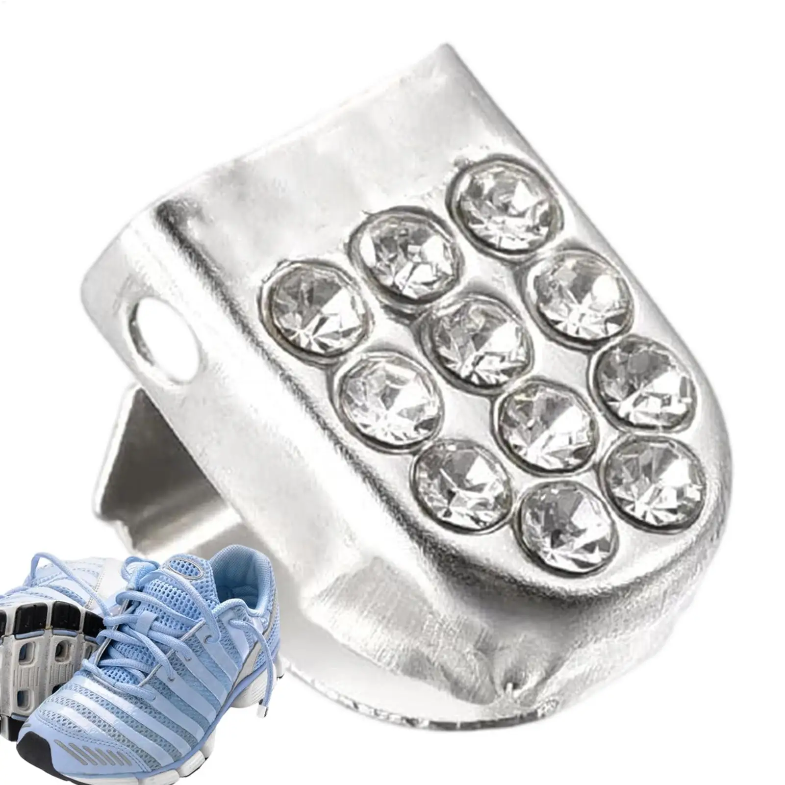 Press Button No Tie Shoelace Fasteners, Stainless Steel Metal Lace Ends, Quick Lock Buckle for Sneakers Running Shoes Adult Kids