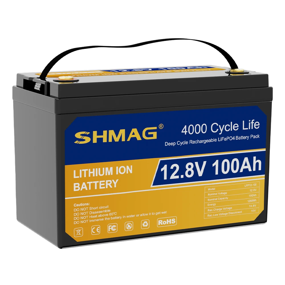 

RV Marine Golf Cart 12V 24V 36V 100Ah 200Ah 300Ah Rechargeable Deep Cycle LiFePO4 Lithium Iron Phosphate Battery