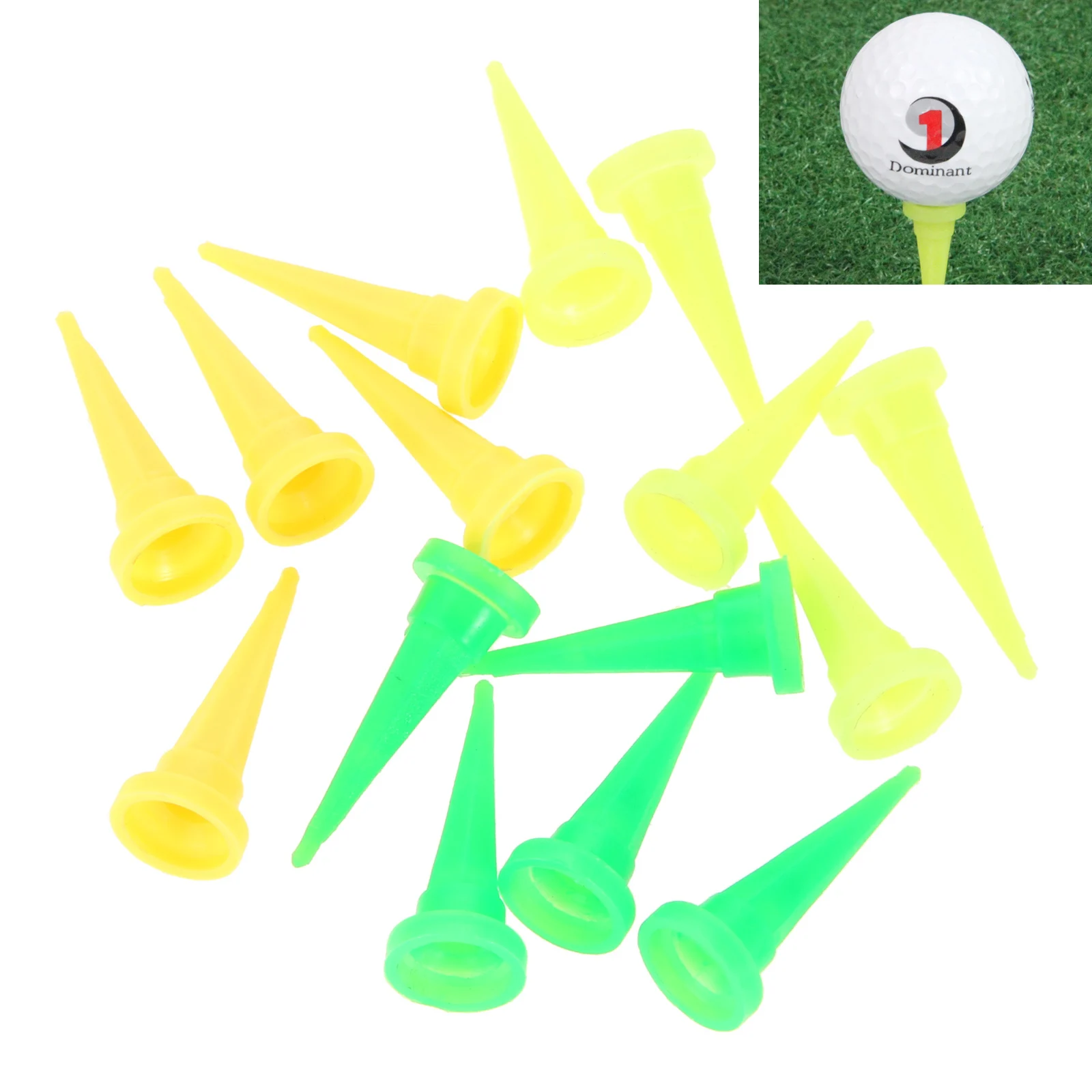 50Pcs 36mm Professional Plastic Ball Golf Tee Tees Holder Set Indoor Outdoor Driving Range Hitting Trainer Club Golf Accessories