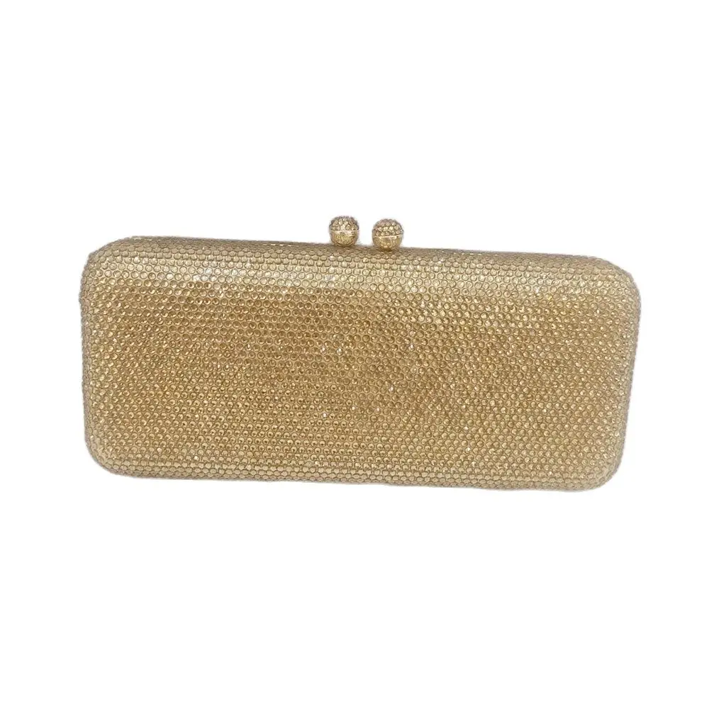 DGFEAFOWL Cổ Chói Mắt Bạc AB Pha Lê Clutch Ví Nữ Buổi Tối Túi Cưới Chính Thức Ăn Tối Cô Dâu Kim Cương Tay