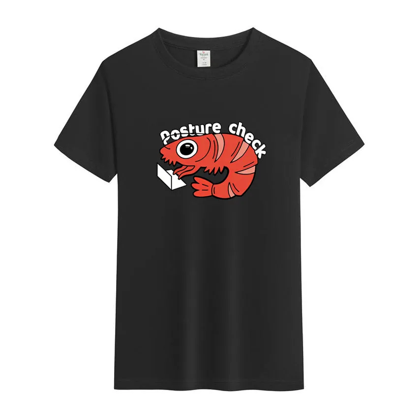 

Забавная креативная милая мультяшная рака, работающая на компьютере, мужская футболка с короткими рукавами и принтом, хлопковые топы, рубашки для мальчиков и девочек, футболка