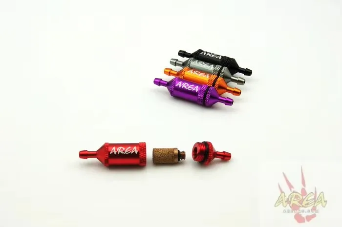 Obudowa ze stopu aluminium Filtr paliwa Metalowy filtr oleju do 1/5 HPI RV KM BAJA 5B 5T 5SC