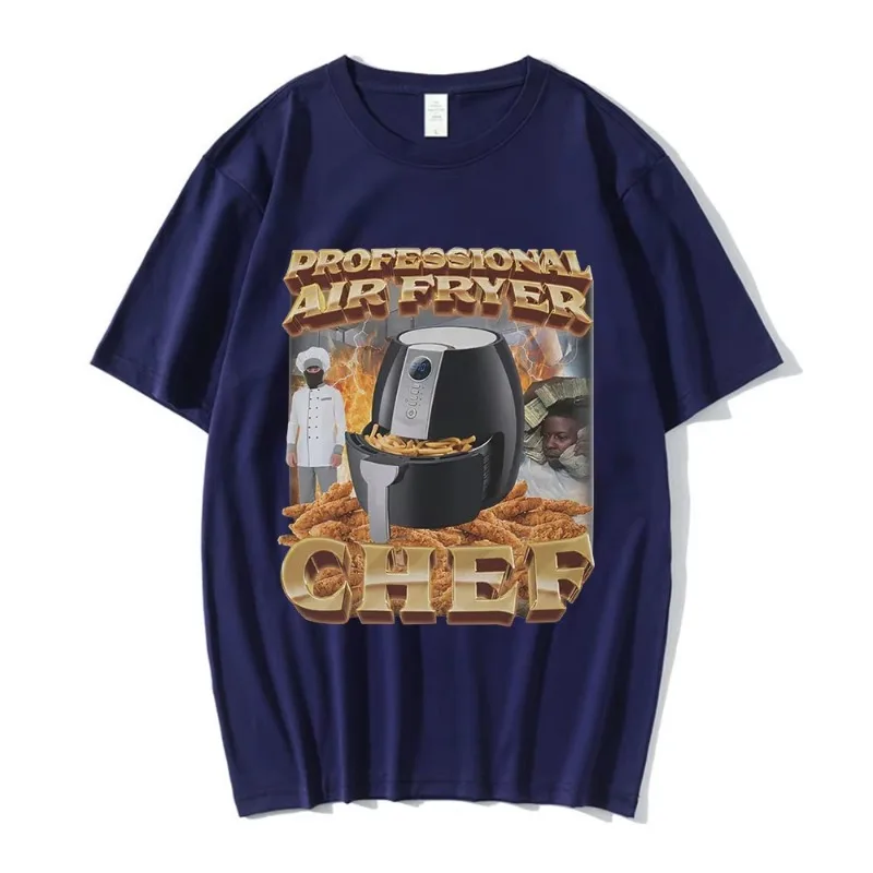 Summer Top Brand New Teeshirts Professional Mr Fryer Chef Design Graphic T-Shirt 100% Cotton Casual Oversized Men T Shirts