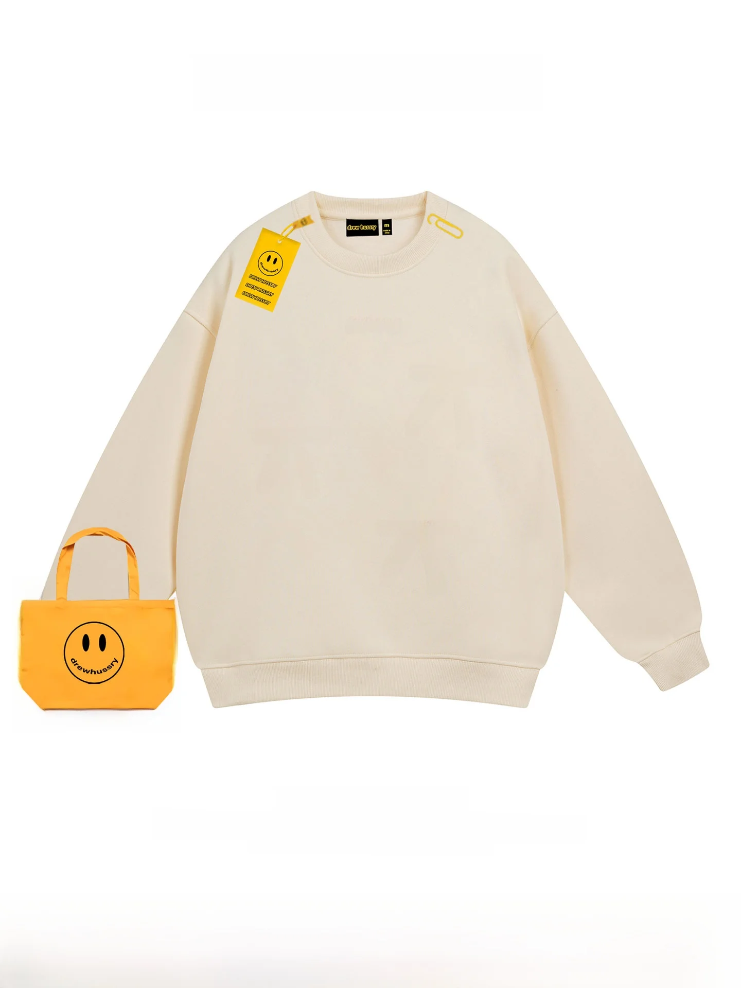 Américain Sle décontracté coupe ample rond Ne sweat hommes noeud imprimé automne haut d'hiver Streetwear Harajuku Sle