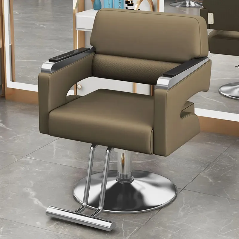 Chaise réglable de luxe pour salon de coiffure, meuble de réception pour barbier, cosmétique et maquillage