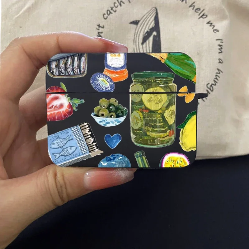INS Cute Summer Fruit Lemon Drink Earphone Case dla Apple Airpods Pro2 1 2 3 Pro Bezprzewodowa osłona słuchawek dla Air Pods 4 2024