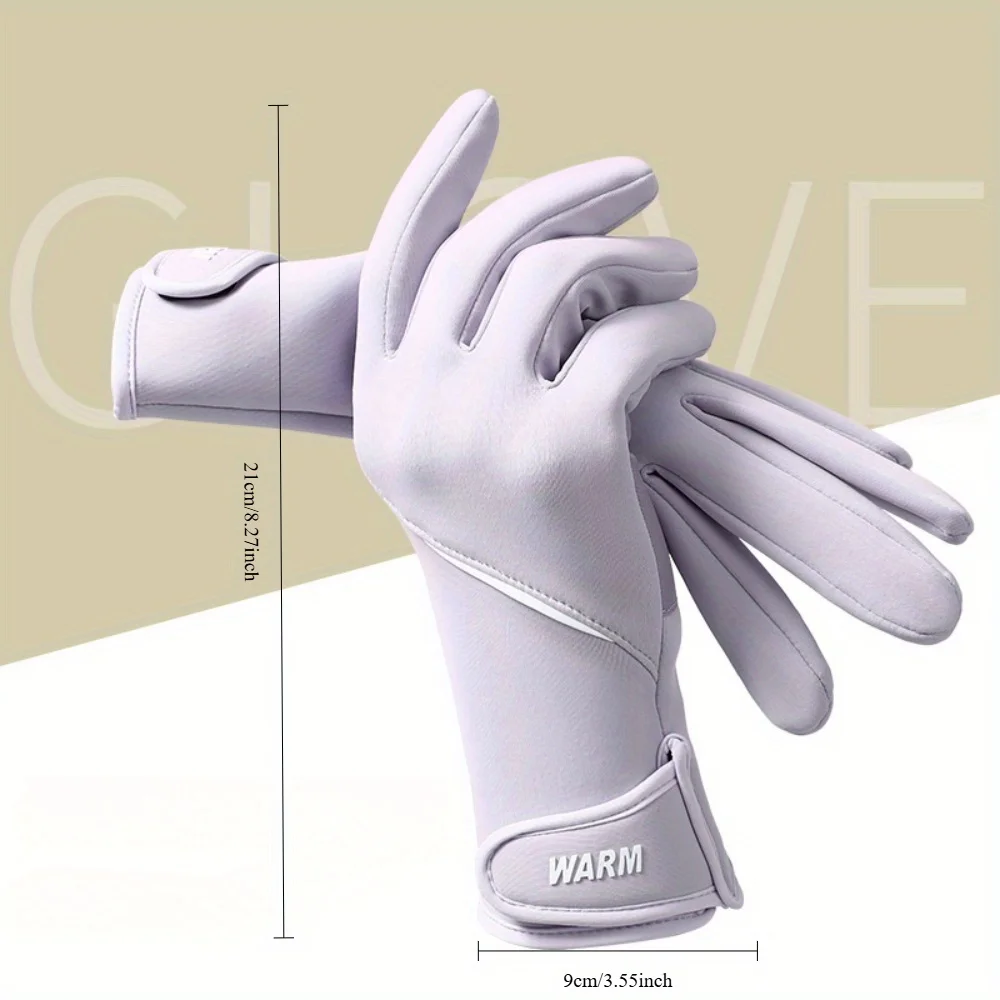 

Lady's Extreme Cold Windproof Warm Gloves - Slip-resistant Touchscreen Full-Finger Coverage,Cycling Ski Cold Protection