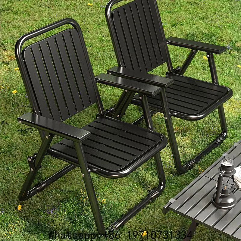Folding Outdoor Backrest  Picnic  Portable Waterproof Sun-Proof Camping Fishing  Outdoor Courtyard Chair