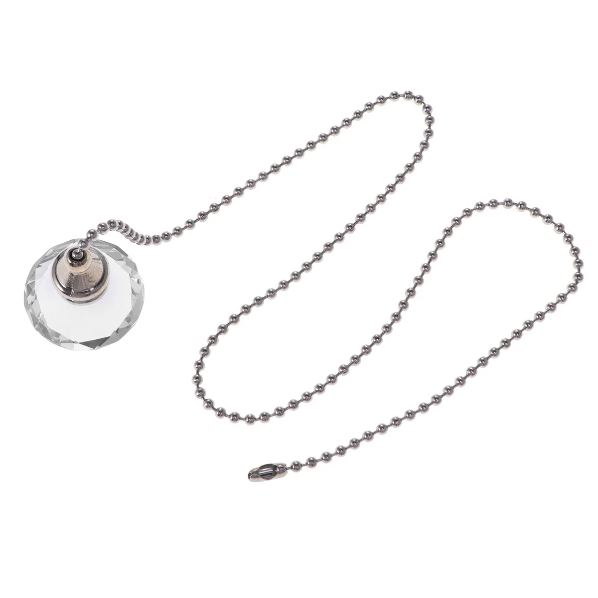 

2Pcs Transparent Crystal Diamond Pendant Premium Quartz Fan Decor Long-Lasting Non-Fading Hanging Ornament for Home Hotel Dorm