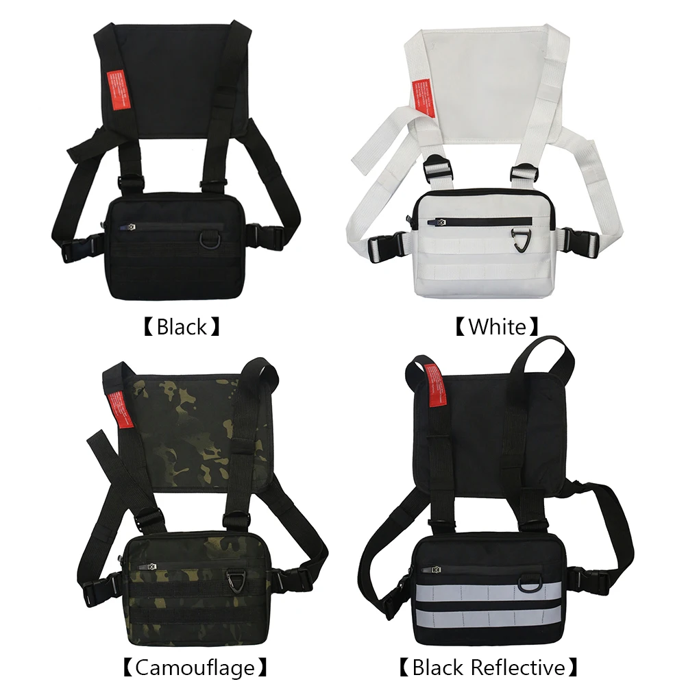 

Unisex Streetwear Vest Chest Bag Oxford Cloth Waistcoat Hip Hop Shoulder Pouch