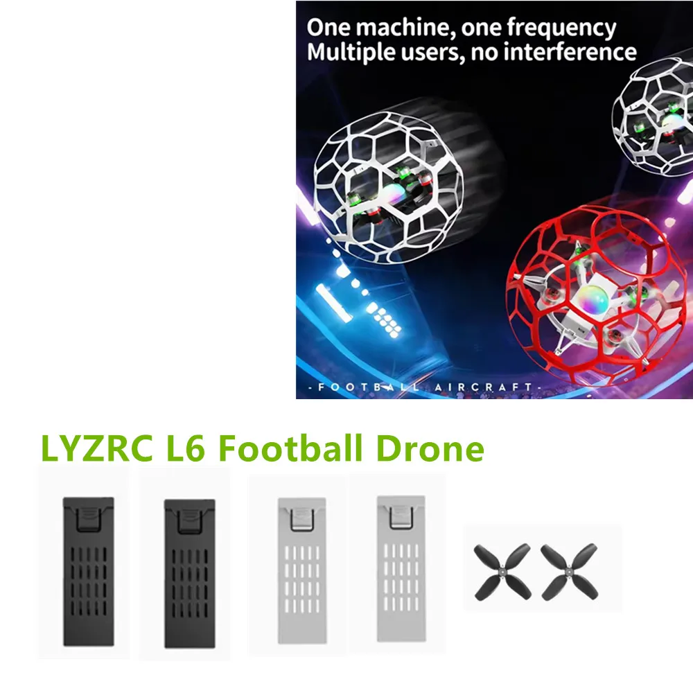 L6 Football Drone Battery 7.4v 950mAh  / Propeller Maple Leaf / Accessories Use For LYZRC L6 Drone  Parts Batteries