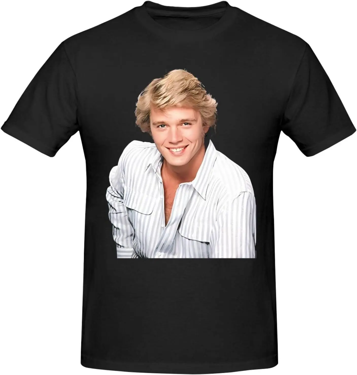 

John Schneider T Shirt Man'S Loose Breathable O-Neck Tee Casual Short Sleeve Tshirt