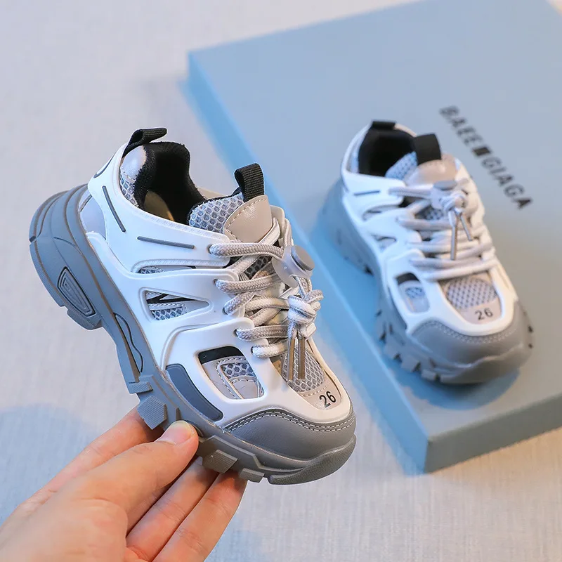 Spring Children New Sports Shoes Boys Girls Fashion Clunky Sneakers Baby Cute Candy Color Casual Shoes Kids Running Shoes