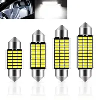 2/10 PCS 36mm 39mm 41mm 4014 LED White Blue Dome Festoon Car Light CANBUS Error Free C5W LED Lamp auto Bulb interior light 12V