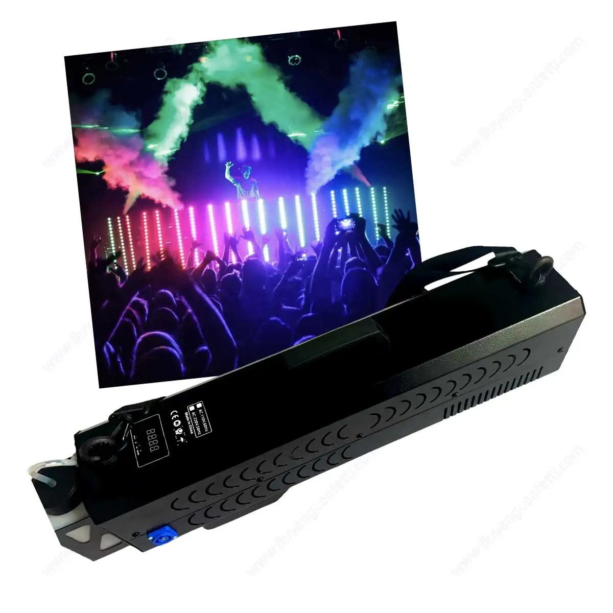 Dj Stage Wedding Disco Night Club Hand Hold Portable Party 1500w Rgb Led Air Column Rbg Light Handheld Fog Machine Smoke Gun