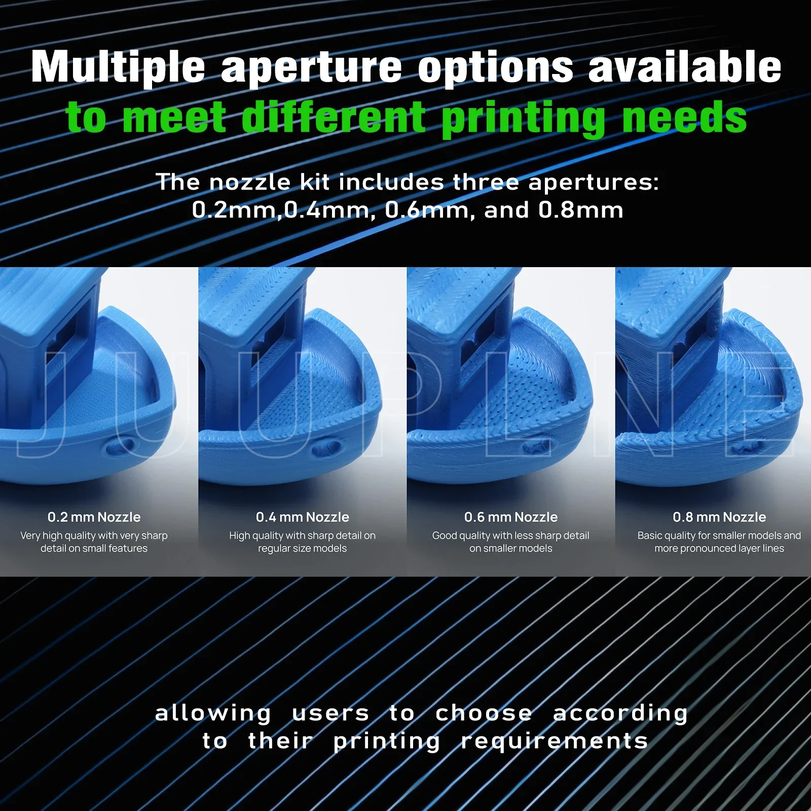 0.2 0.4 0.6 0.8 فوهة لـ Creality K2 K2 Plus K2 Pro Hotend سريعة التبديل جميع المعدن لملحقات طابعة Creality Hi Nozzle ثلاثية الأبعاد #5