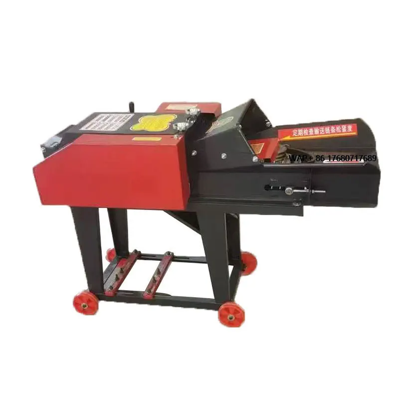 

High Productivity Electric Engine Grass Cutter Shredder Machine 2ton/h Capacity 6 Blades High Efficiency Feeding Grass Crusher