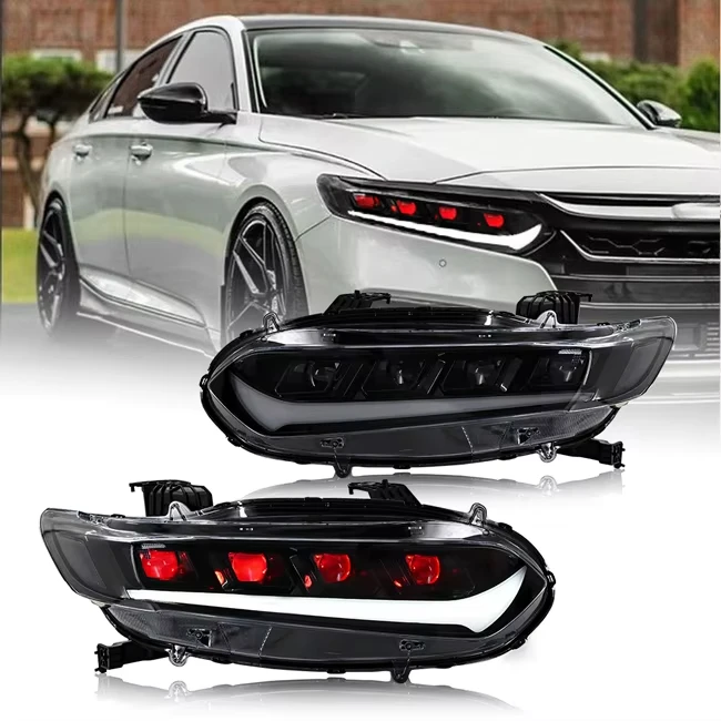 

TT-ABC New Design LED Headlights for Honda Accord 10th Gen Sedan Assembly 2018 2019 2020 2021 Headlight