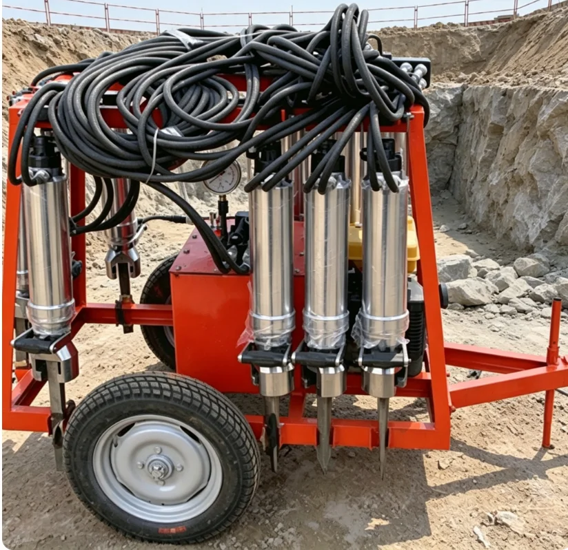Block Clear YG-250 Splitter Roadside Fallen Boulder Cleaning Rock Splitter