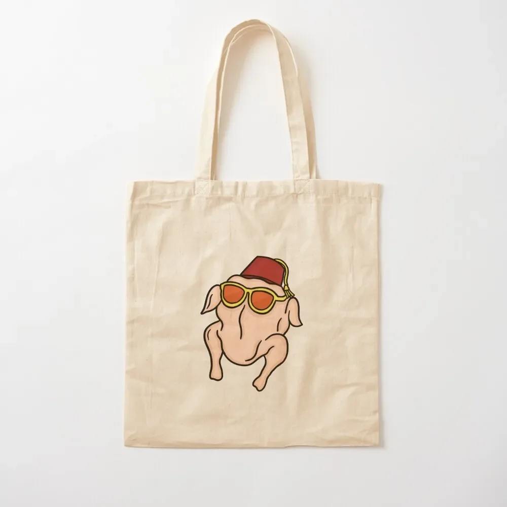 Monica Turkey Head Thanksgiving Tote Bag Cloth bags Customizable tote bag Canvas bag Handbags women