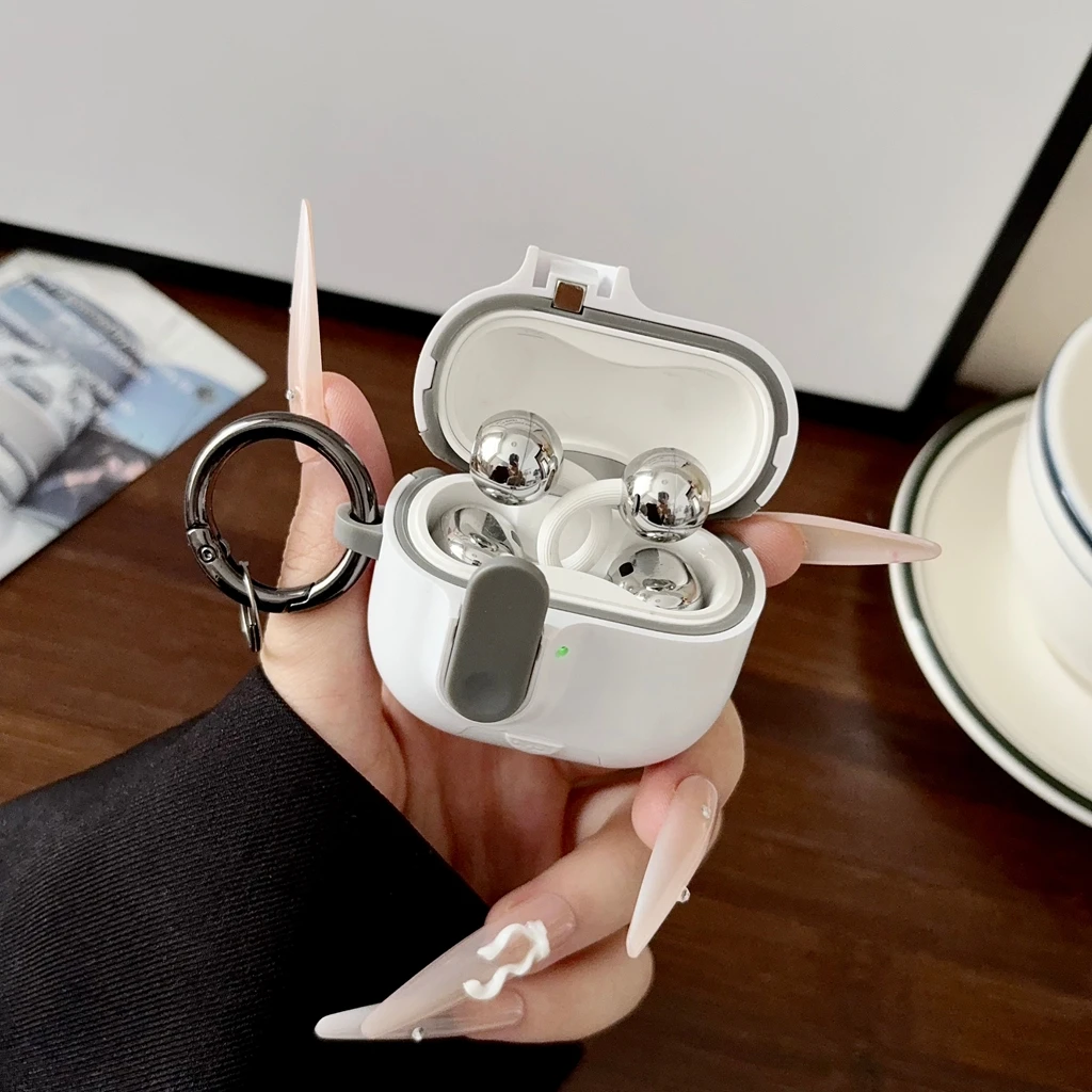 Luxury Alcantara Suede Earbuds Case With Keychain For Huawei FreeBuds 7i Pro 5 FreeClip 2 Shockproof Anti-Lost Protective Cover