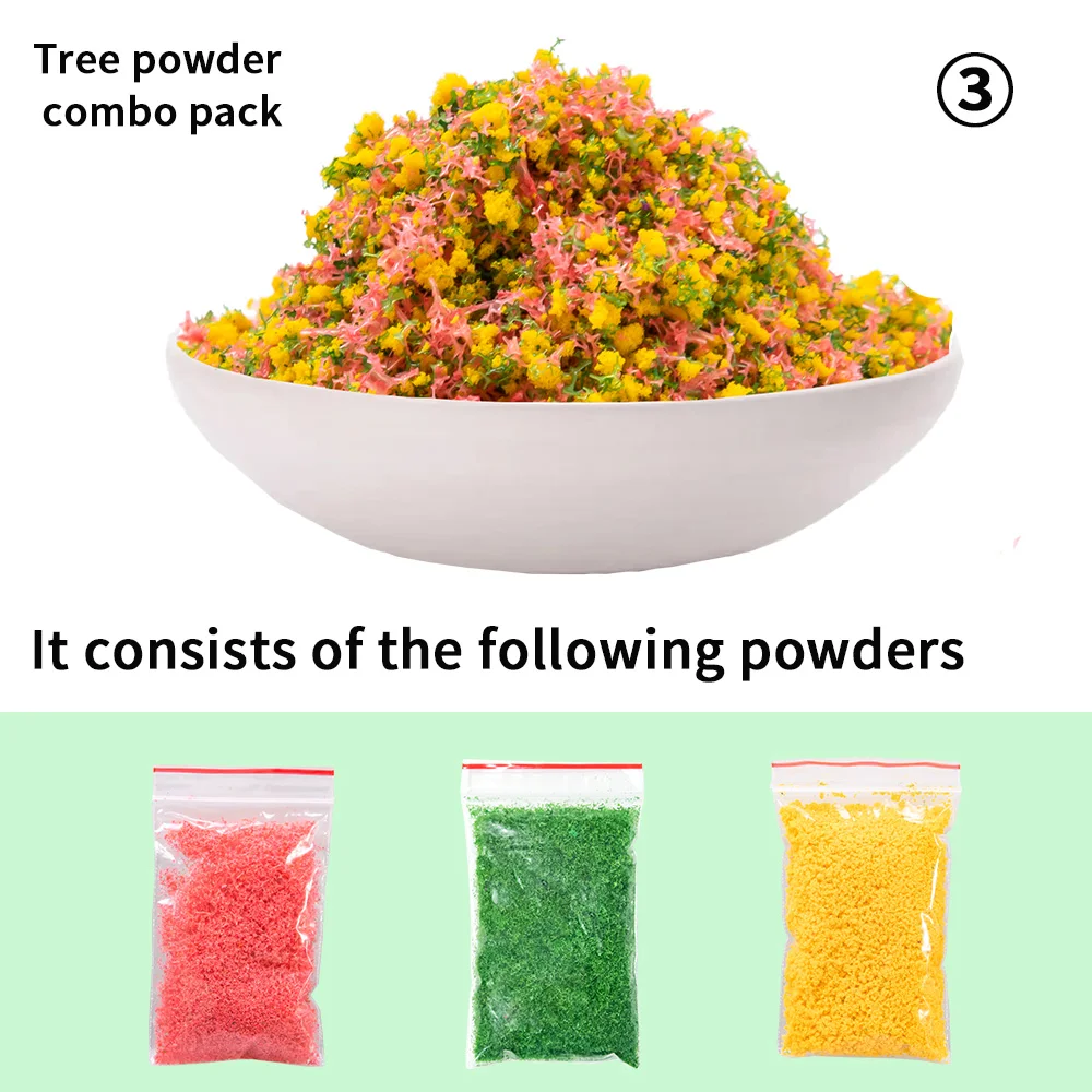 Handmade Diy Tree Powder Materials Packages For Handmade Color Tree Model Powder Sand Table Scene Layout Diorama Kits