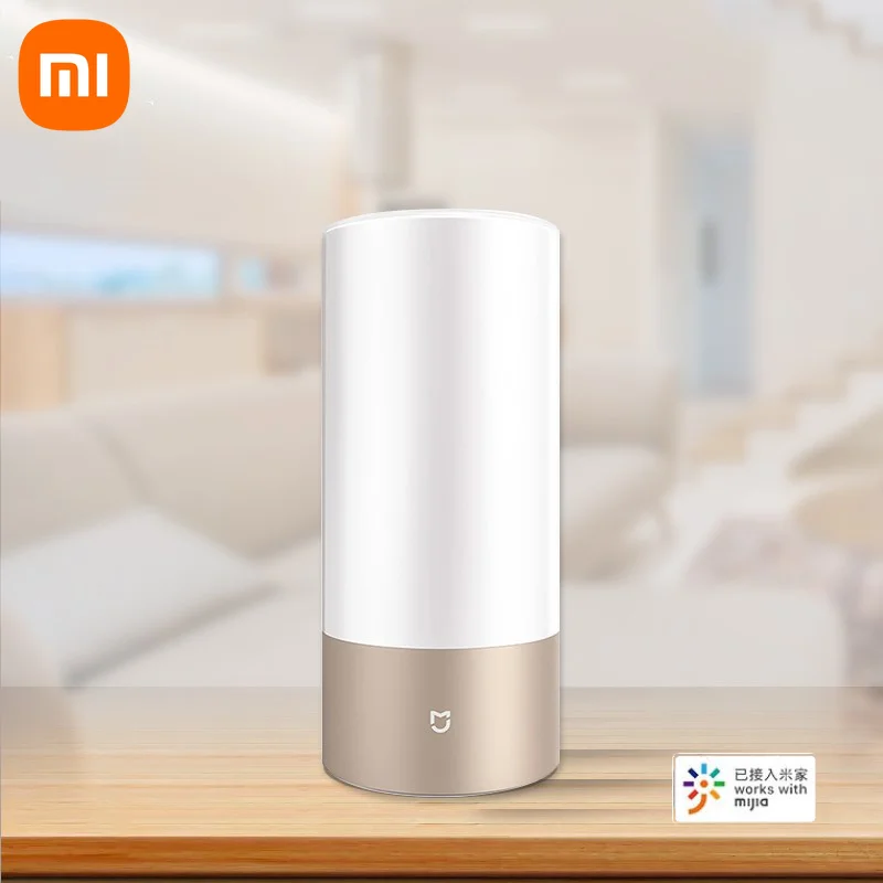 Original Xiaomi Mijia Mi Bedside Lamp Smart Light Indoor Bed Light 16 Million RGB Colors Changing Bluetooth WiFi Touch Control