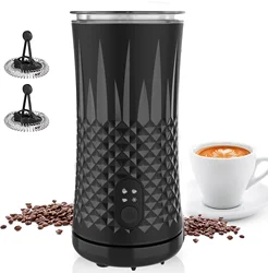 Milk Frother 4-in-1 Electric Frother for Coffee Hot & Cold Milk Steamer with Temperature Control, for Latte, Cappuccino Macchiat